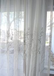 Breezy and romantic, these sheers are the way to dress a stylish window without blocking the light. Off White Sheer Curtain Voile Panel With Printed Tree Pattern Etsy In 2021 White Sheer Curtains Curtains Voile Panels