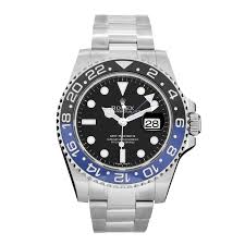 Rolex Stainless Steel 40mm Oyster Perpetual Date Gmt Master Ii Batman Watch Black 116710 594787