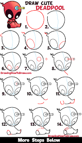 But let's diverge from that for a bit and examine some basics when it comes to anime poses and drawing techniques. How To Draw Cute Cartoon Chibi Deadpool Easy Step By Step Drawing Tutorial For Beginners How To Draw Step By Step Drawing Tutorials