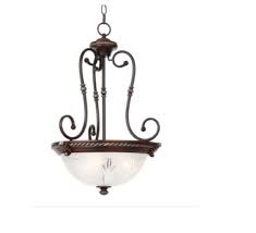 Hampton Bay Bercello Estates 3 Light Volterra Bronze Bowl Pendant Hampton Bay Lighting Bowl Pendant Bronze Ceiling Fan
