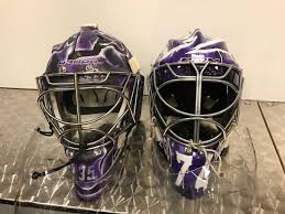 The latest creation to be unveiled by daveart.com, this new pekka rinne mask is an amazing creative take on an old theme. Predators Goalies Pekka Rinne Juuse Saros Wear Hockey Fights Cancer Masks
