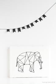 Maybe you would like to learn more about one of these? Geometric Stitched Animal Art Love Grows Wild