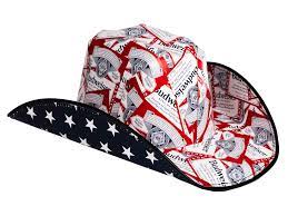 Budweiser All Over Print Label Stars Cowboy Hat Walmart Com Walmart Com