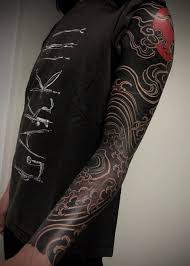 These Striking Solid Black Tattoos Will Make You Want To Go All In Black Blacktattoosleev Solid Black Tattoo Black Tattoo Cover Up Cover Tattoo