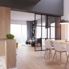 Interior Design For A House In A Modern Minimal Scandinavian Style For Young Coupl Apartment Interior Design Scandinavian Design Living Room Apartment Interior