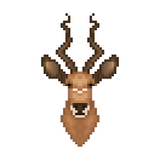 Sie sind eine unterhaltsame art, sich zu entspannen und den inneren künstler zu fördern. Antilopenkopf Im Pixel Art Stil 371717 Vektor Kunst Bei Vecteezy