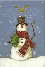 Snowman Gifts Garden Flag Christmaspaintings Christmas Paintings Snowman Painting Christmas Art