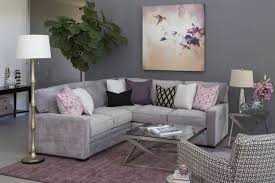 We Re Inspired By The Purple And Grey Color Combo In This Living Room Mauve Living Room Purple Living Room Living Room Decor Gray
