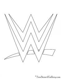 Wwe Logo Stencil Free Stencil Gallery Wwe Logo Wwe Coloring Pages Free Stencils