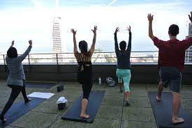 Check out yoga in san francisco on ebay. Rooftop Yoga In San Francisco At Loews Regency Concrete Runners