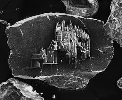 The World S Smallest Sandcastles Built On Individual Grains Of Sand By Vik Muniz And Marcelo Coelho Art Castle Drawing Grain Of Sand