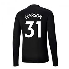 Made with aeroready 100% recycled polyester technology, the premium fabric allows for fast drying, no odour, and comfort in every climate. 2020 2021 Man City Home Goalkeeper Shirt Black Ederson M 31 75710220 175549 111 53 Teamzo Com