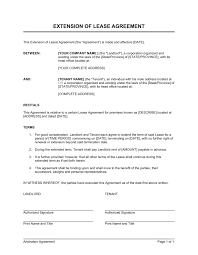 Tenancy agreements must be in writing, and the landlord must give the tenant a copy before the tenancy starts. Extension Of A Lease Template By Business In A Box