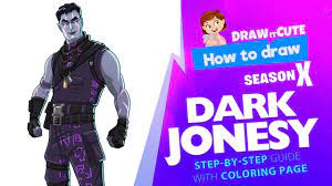 How To Draw Dark Jonesy Skin Fortnite Fortnitebattleroyale Fortnitememes Howtodraw Drawingtutorial Drawing Tutorial Fortnite Coloring Pages