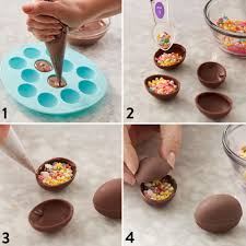 Sprinkle Filled Chocolate Easter Eggs Recipe Easter Eggs Chocolate Homemade Chocolate Easter Chocolate