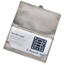 Business card holders and cases. Tiffany Co Vintage Sterling Business Card Compact Case A Brandt Son
