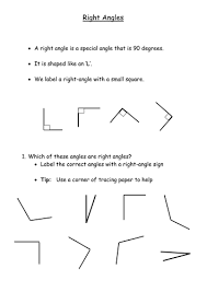 An angle larger than a right angle and smaller than a straight angle (between 90° and 180°) is called an obtuse angle (obtuse meaning blunt). 3d Shapes Right Angles Teaching Resources