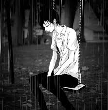 #sad anime boy #anime #black and white #sadness #cry #darkness #anime boy #lonley #lonliness #scared #animescared #terrified. Anime Boy Rain Sad Otaku Wallpaper