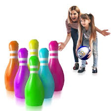 Only 3 available and it's in 4 people's carts. Goslaz Giant Inflatable Bowling Pins Outdoor Lawn Bowling Play Set For Kids Back Yard Large Plastic