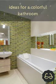 Modern printed wallpapers are a striking addition to a colorful bathroom; Colorful Bathroom Ideas Squarefrank