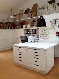 Awesome 42 Amazing Craft Room Cabinets Decor Ideas And Design Source Https Artmyideas Com 2019 01 29 42 Craft Room Tables Ikea Craft Room Ikea Sewing Rooms
