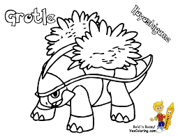 Coloring pages are quite interesting and when the kids see those cute and lovely cartoons and their favorite ones. Torterra Coloring Page Shefalitayal
