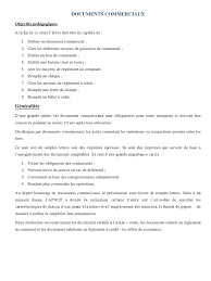 Les lettres sans valeur marchande sont considérées comme documents. Cours Les Documents Commerciaux 1 Cheque Facture