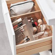 Whether it's a box, tray or bathroom basket, it can hold things like makeup, jewellery and cotton swabs to help keep them sorted. Godmorgon Box With Compartments Smoked 12 X11x4 Ikea