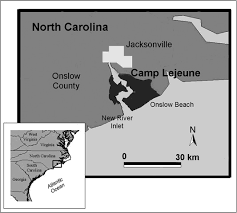 camp lejeune is located on the atlantic coast of north