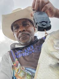 Crappie cowboy at Bussey serving humble pie