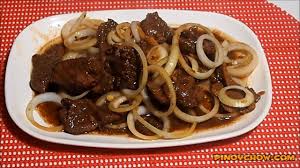 Beef Steak Bistek Pinoychow Com Filipino Food Recipe Beef Steak Food Bistek Recipe