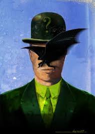 Magritte S Riddler By Uwe De Witt Riddler Art Parody Superhero Comic