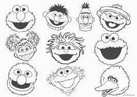Abstract count (aka masks) is a series of segments. Free Printable Sesame Street Coloring Pages For Kids