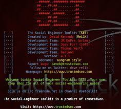 Please read the license under readme/license for the licensing of set. Introduccion A Social Engineering Toolkit Set