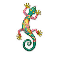 Improvements Gecko Metal Wall Decor 25 20 Liked On Polyvore Featuring Home Home Decor Wall Art Anim Gecko Wall Art Hand Painted Walls Metal Wall Decor