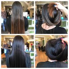 Tint Back A Grown Out Brassy Balayage To An Even Shiny Rich Dark Brown Dark Hair Hair Hair Styles