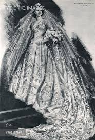 The Dress Designed For Princess Elizabeth By Norman Hartnell Of Ivory Duchesse Satin With Hand Embr Queen Wedding Dress Royal Wedding Dress Royal Wedding Gowns
