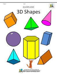 Black And White 3d Shapes Clip Art Assorted 3d Shapes Color Assorted 3d Shapes B W Shapes Worksheets 3d Geometric Shapes 3d Shapes