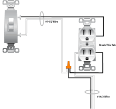 When l1 is on l2 would be off. Wiring A Switched Outlet Wiring Diagram Power To Receptacle Electrical Online