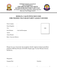 Diposting oleh unknown di 06.35. Contoh Biodata Osis Pdf