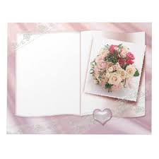 soften roses and hearts wedding floral love notepad zazzle com wedding picture frames wedding frames wedding album design