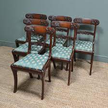 Set Of Six Regency Mahogany Antique Dining Chairs Antiques World Antique Dining Chairs Fine Antique Furniture Dining Chairs