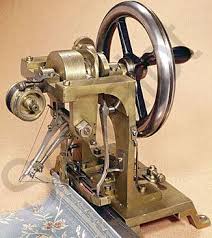 The machine, like saint's model, used chain stitches to sew straight seams. The Actual Howe Machine Patented In England By William Frederick Thomas In 1846 Sewing Machine Antique Sewing Machines Vintage Sewing Machines