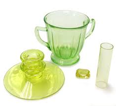 It has an atomic number of 92, which means that a uranium atom has 92 protons in its center, which is called a nucleus. Vaseline And Uranium Glass Ca 1930s