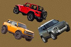 The jeep gladiator/pickup design is noteworthy for remaining in production for more than 26 years on a single automobile platform generation. Jeep Wrangler Ford Bronco Land Rover Defender How They Compare Bloomberg