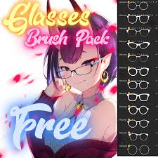 You will get 6 brushes that are perfect for any hairstyle. Free Glasses Brush Pack Free Brush Procreate Brushes Free Procreate Brushes