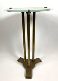 These art deco coffee table are made from the finest materials and are extremely durable to last for a long span of time. Lot Art Modernist Art Deco Style Brass Glass Side Table Round