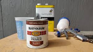 Rustoleum manufacturers paint and primer and offers a product line specifically for covering and protecting metal surfaces. Let S Spray Rustoleum Rusty Metal Primer Youtube