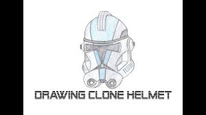 Draw two small circles over the face and draw shape as shown. Drawing 501st Clone Helmet Star Wars Youtube