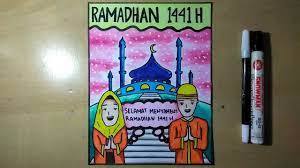 Background yang kami desain spesial untuk menyambut bulan ramadhan tahun 1441 h. Cara Menggambar Poster Menyambut Bulan Ramadhan Youtube